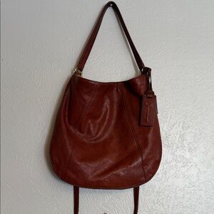 FOSSIL Leather Shoulder Bag With Detachable Crossbody Strap